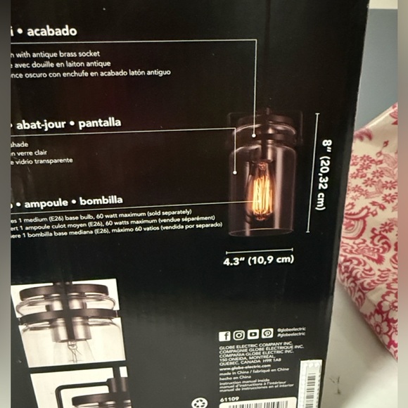 Black Pendant Light Fixture - Picture 12 of 14